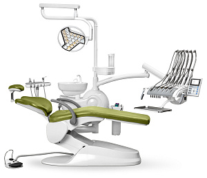 Стоматологическая установка Safety M2 верхняя подача с 24-диодным светильником